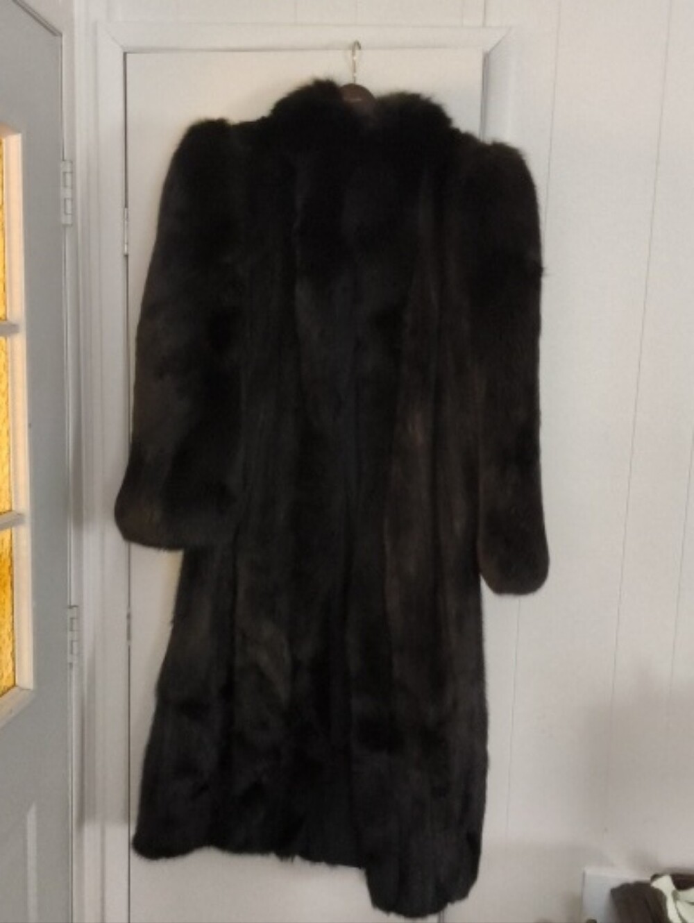 Classic Women's Dark Brown Full-Length Fur Coat